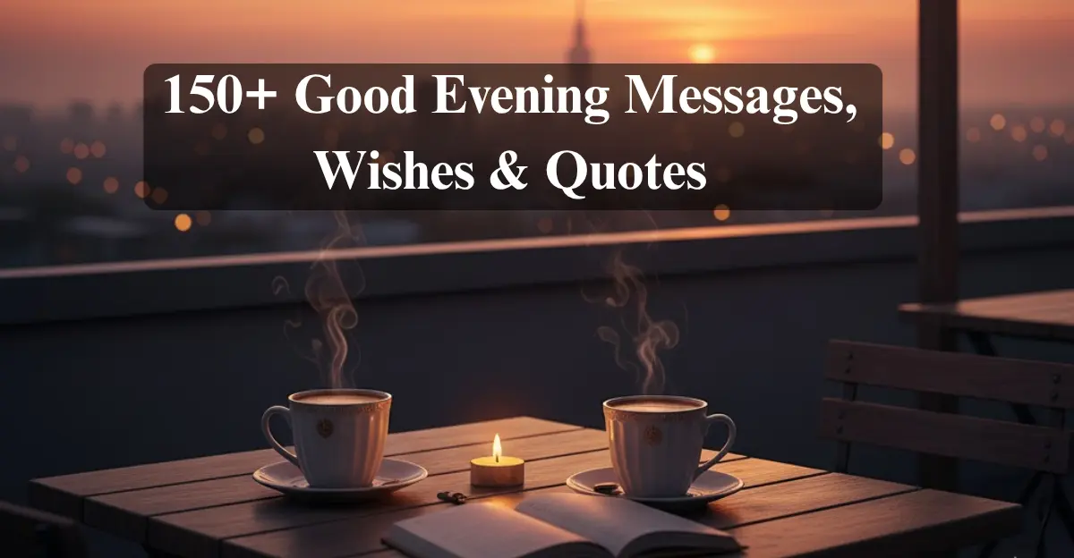 150+ Good Evening Messages, Wishes & Quotes