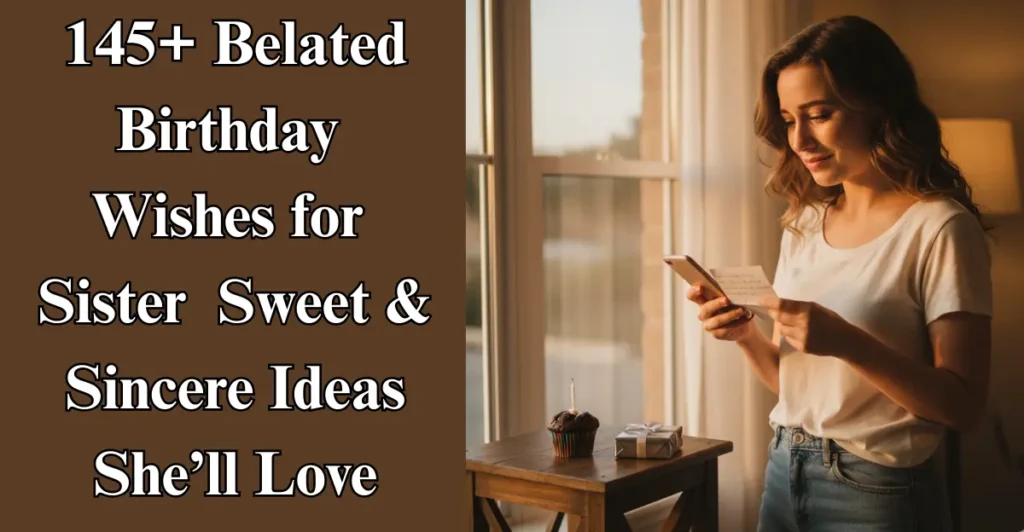 145+ Belated Birthday Wishes for Sister – Sweet & Sincere Ideas She’ll Love