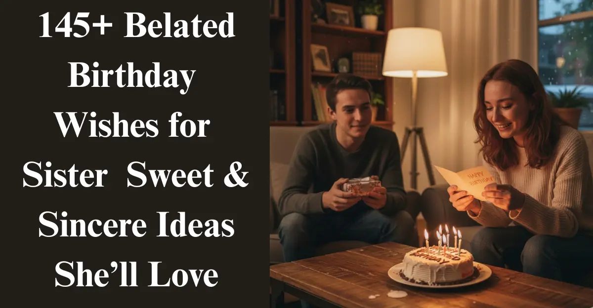 145+ Belated Birthday Wishes for Sister – Sweet & Sincere Ideas She’ll Love