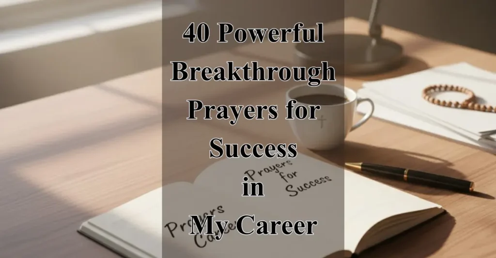 40 Powerful Breakthrough Prayers for Success in My Career