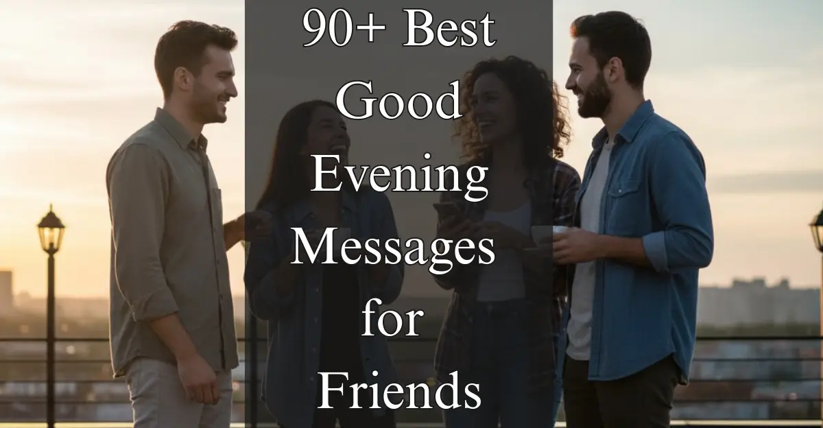 90+ Best Good Evening Messages for Friends