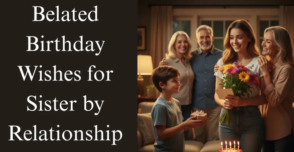 Belated Birthday Wishes for Sister by Relationship