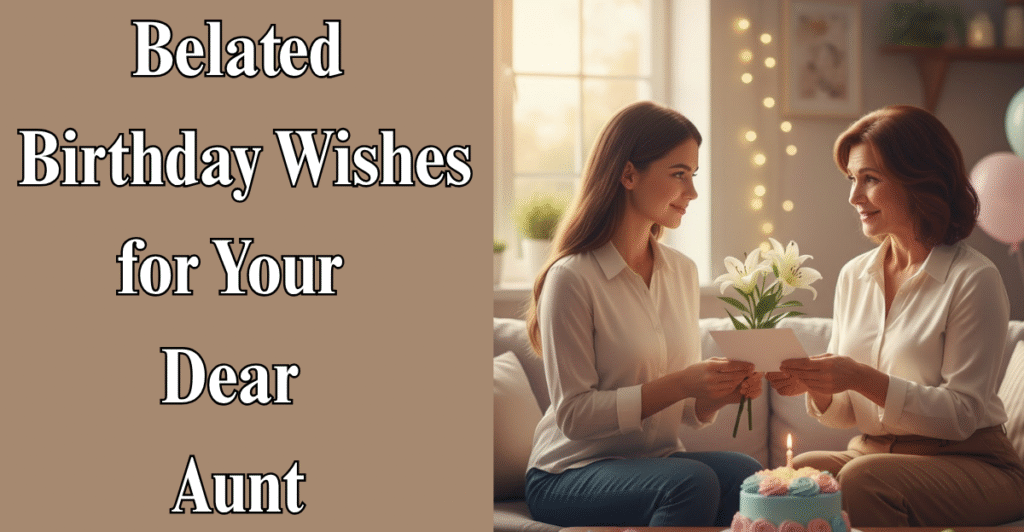 Belated Birthday Wishes for Your Dear Aunt