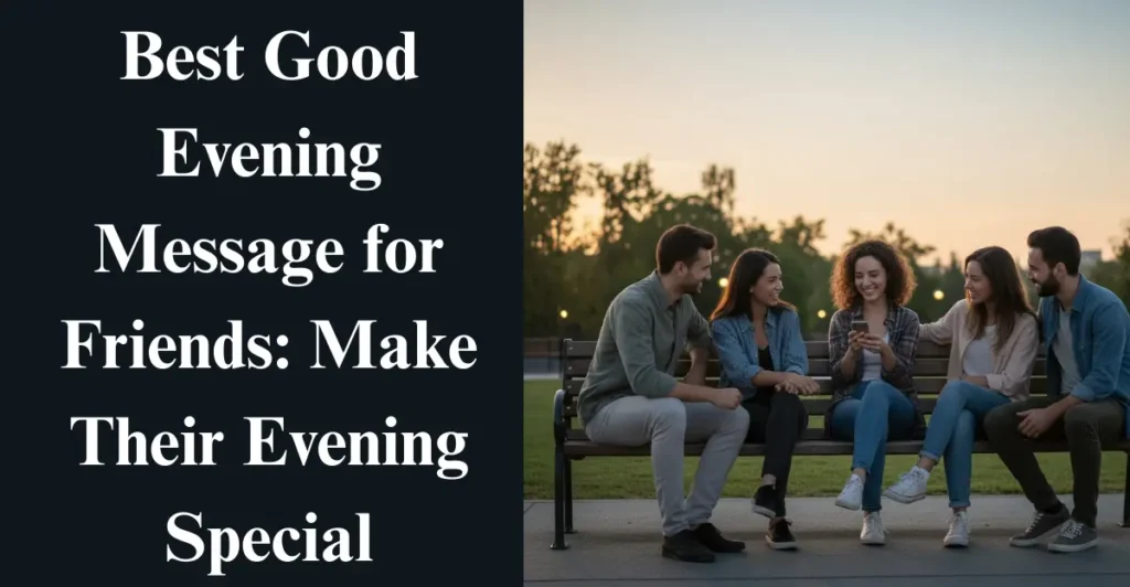 Best Good Evening Message for Friends: Make Their Evening Special