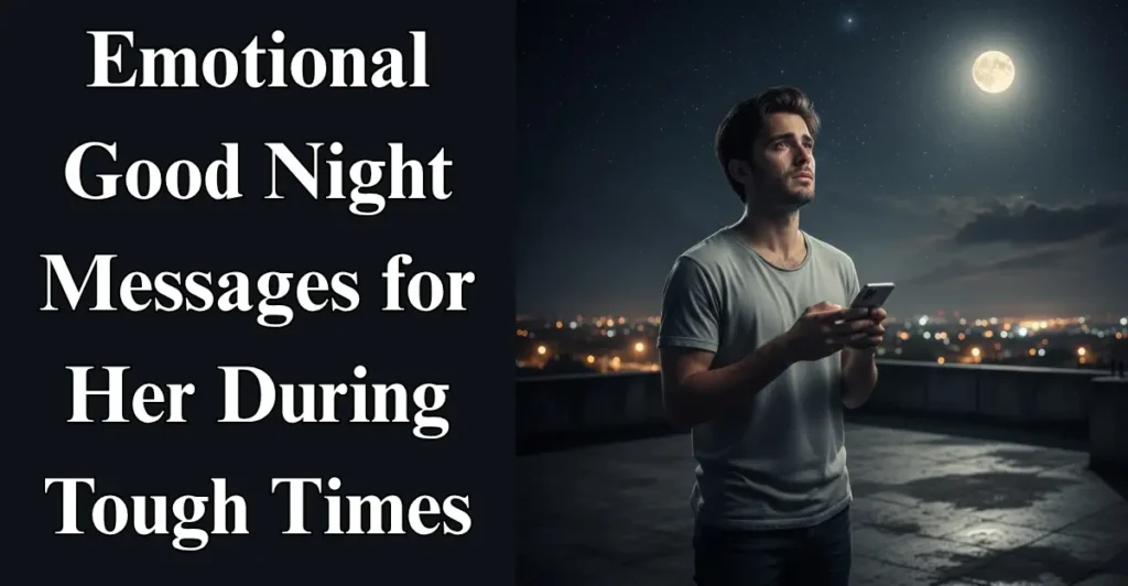 Emotional Good Night Messages for Her During Tough Times