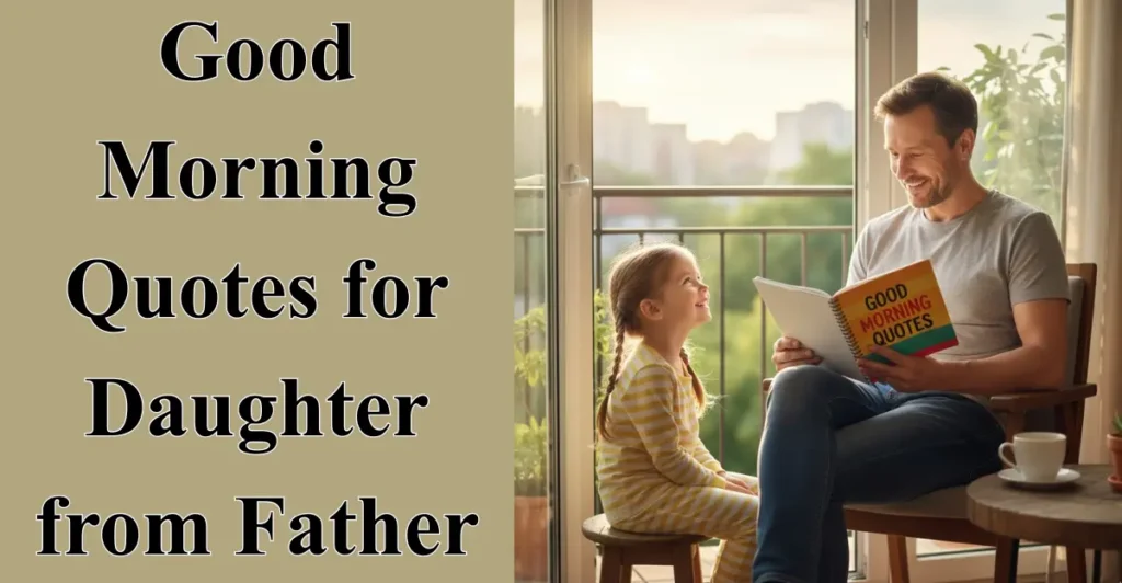 Good Morning Quotes for Daughter from Father