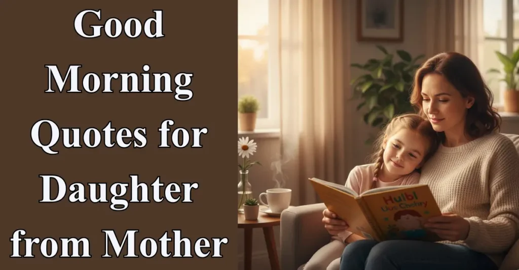 Good Morning Quotes for Daughter from Mother