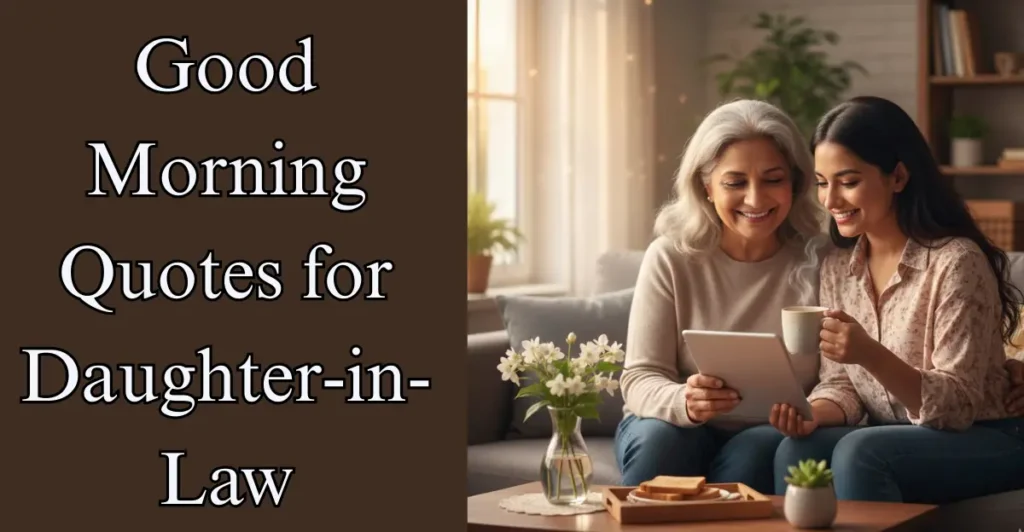Good Morning Quotes for Daughter-in-Law