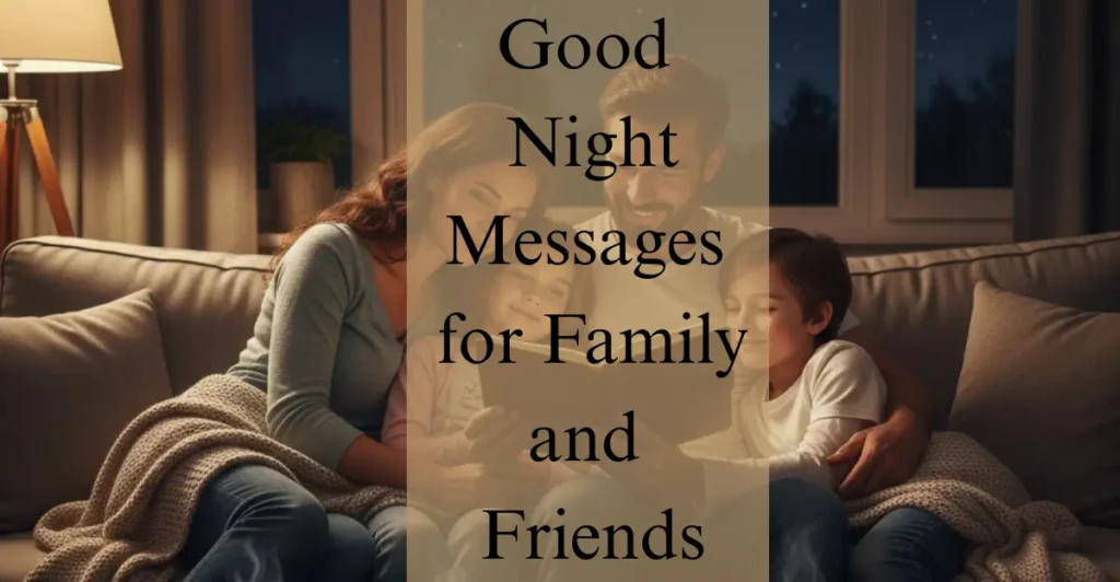 Good Night Messages for Family & Friends