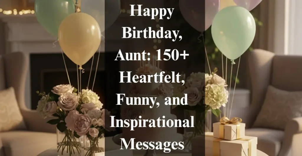 Happy Birthday, Aunt: 150+ Heartfelt, Funny, and Inspirational Messages