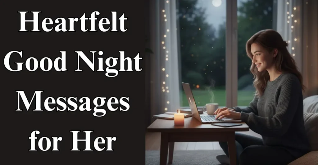 Heartfelt Good Night Messages for Her