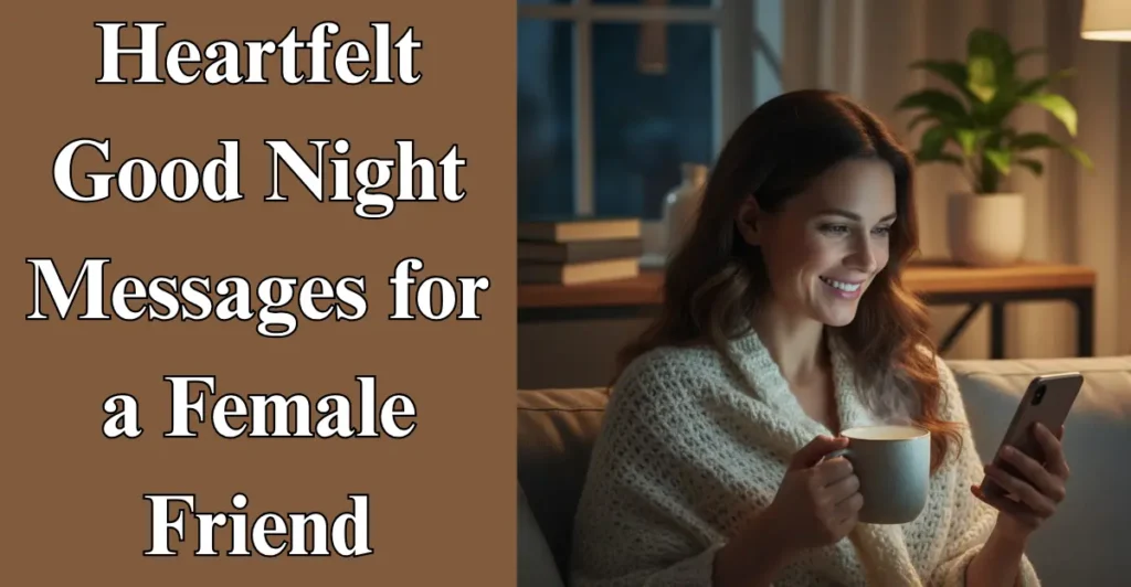 Heartfelt Good Night Messages for a Female Friend
