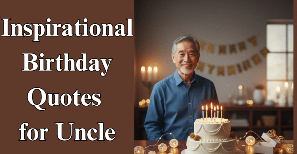 Inspirational Birthday Quotes  for Uncle