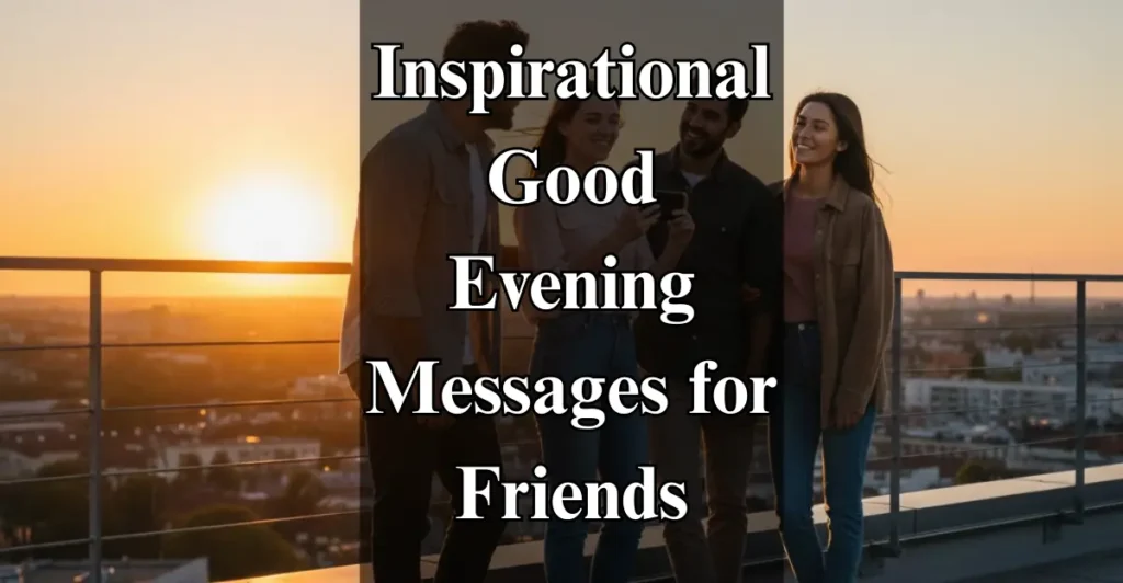 Inspirational Good Evening Messages for Friends