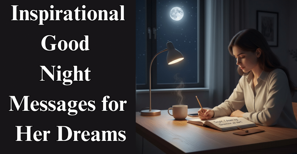 Inspirational Good Night Messages for Her Dreams