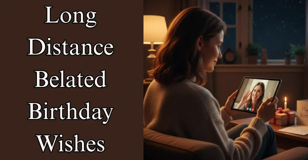 Long-Distance Belated Birthday Wishes