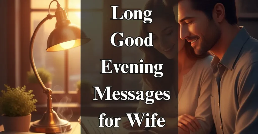 Long Good Evening Messages for Wife