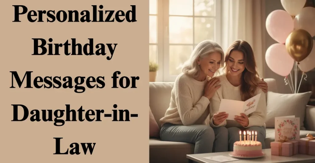 Personalized Birthday Messages for Daughter-in-Law