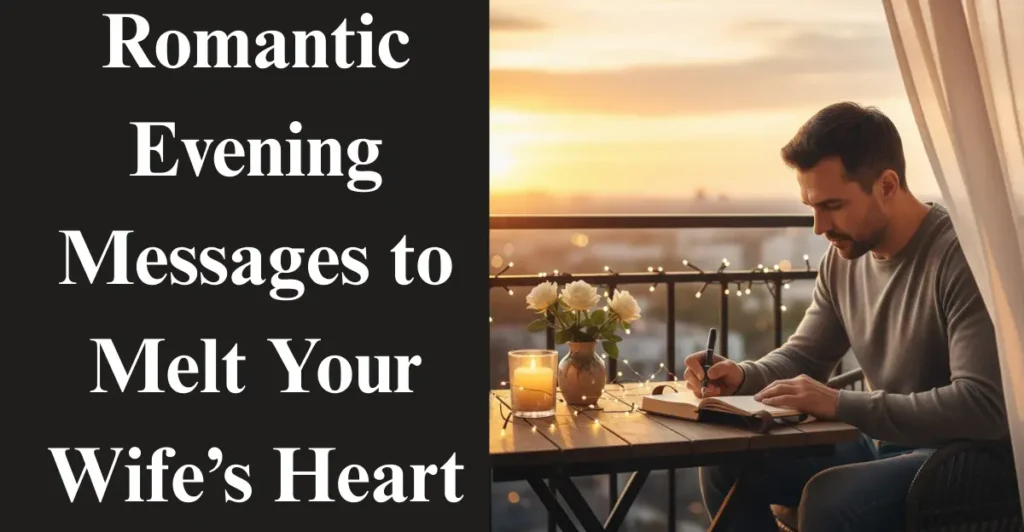 Romantic Evening Messages to Melt Your Wife’s Heart