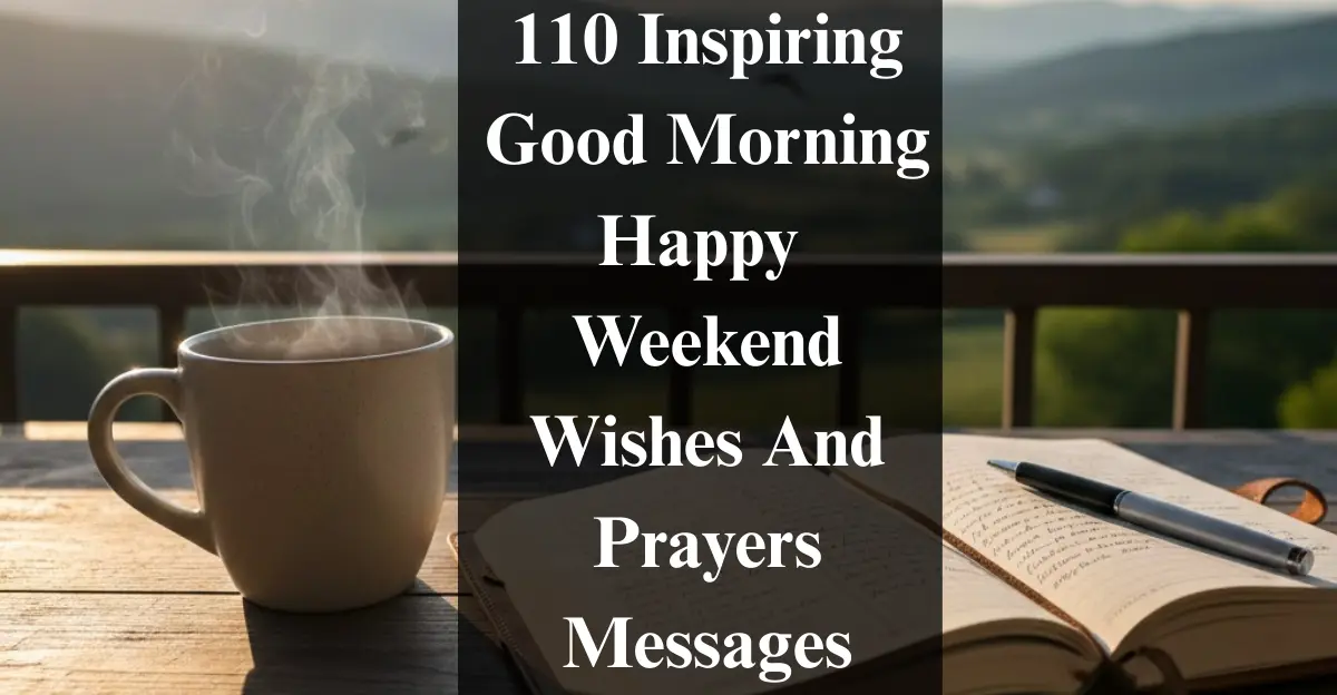 110 Inspiring Good Morning Happy Weekend Wishes And Prayers Messages