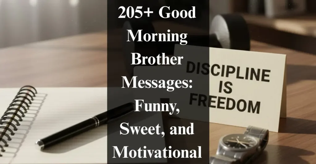 205+ Good Morning Brother Messages: Funny, Sweet, and Motivational.