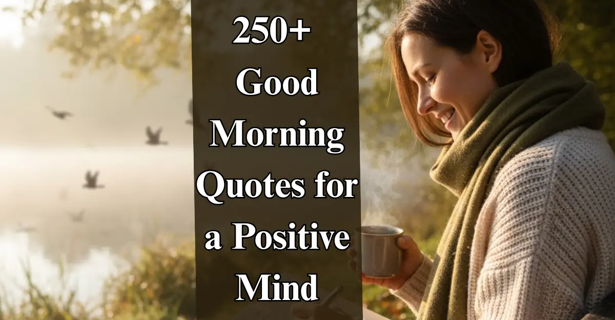 250+ Good Morning Quotes for a Positive Mind