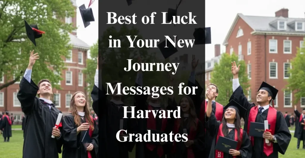 Best of Luck in Your New Journey Messages for Harvard Graduates