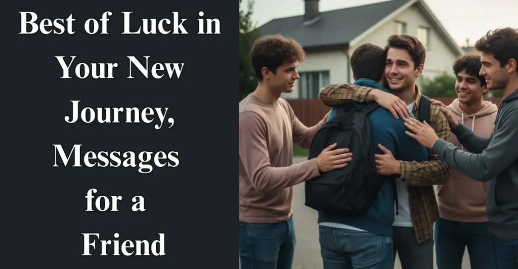 Best of Luck in Your New Journey, Messages for a  Friend