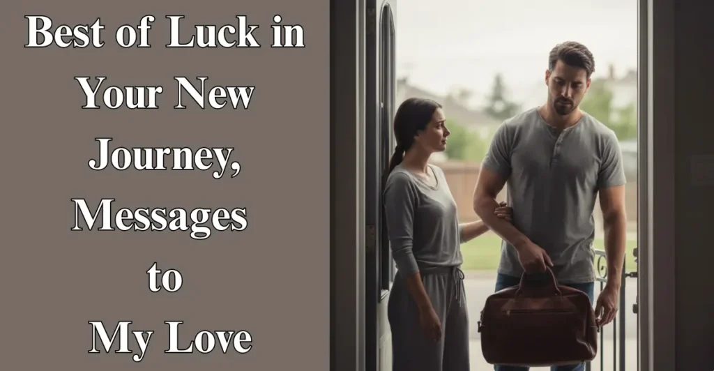 Best of Luck in Your New Journey, Messages to My Love