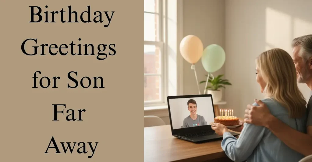 Birthday Greetings for Son Far Away