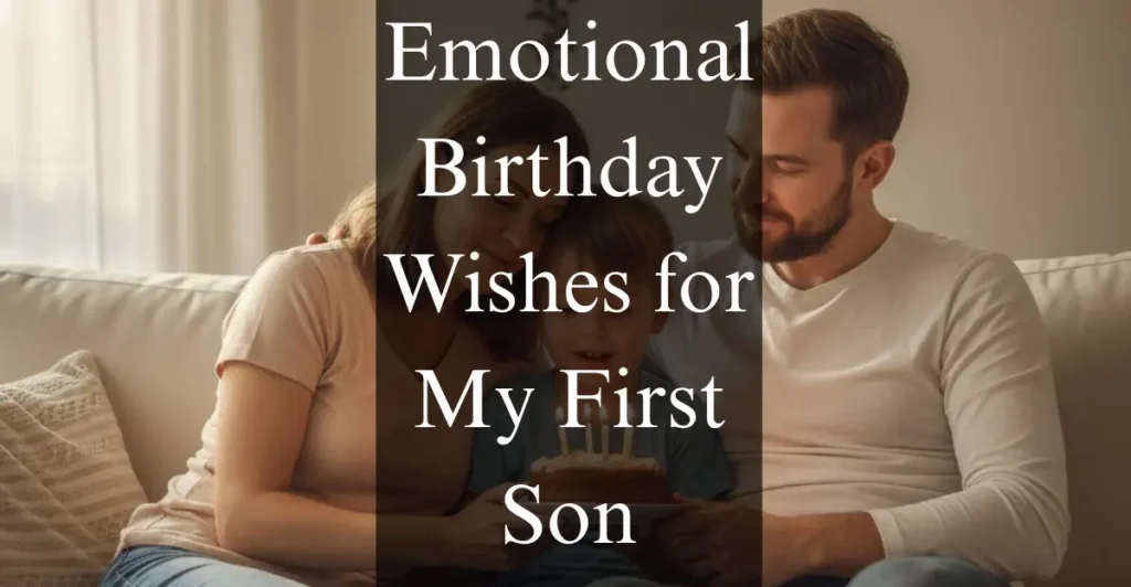 Emotional Birthday Wishes for My First Son