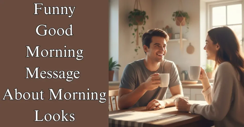 Funny Good Morning Message About Morning Looks