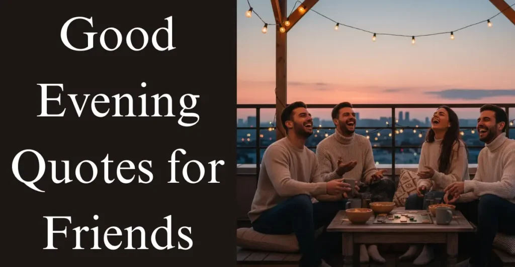 Good Evening Quotes for Friends