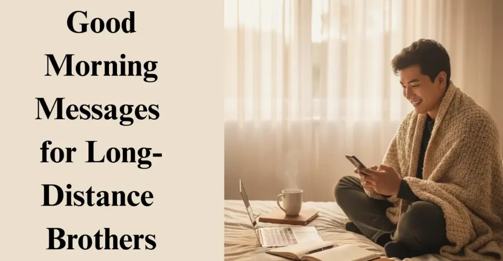 Good Morning Messages for Long-Distance Brothers