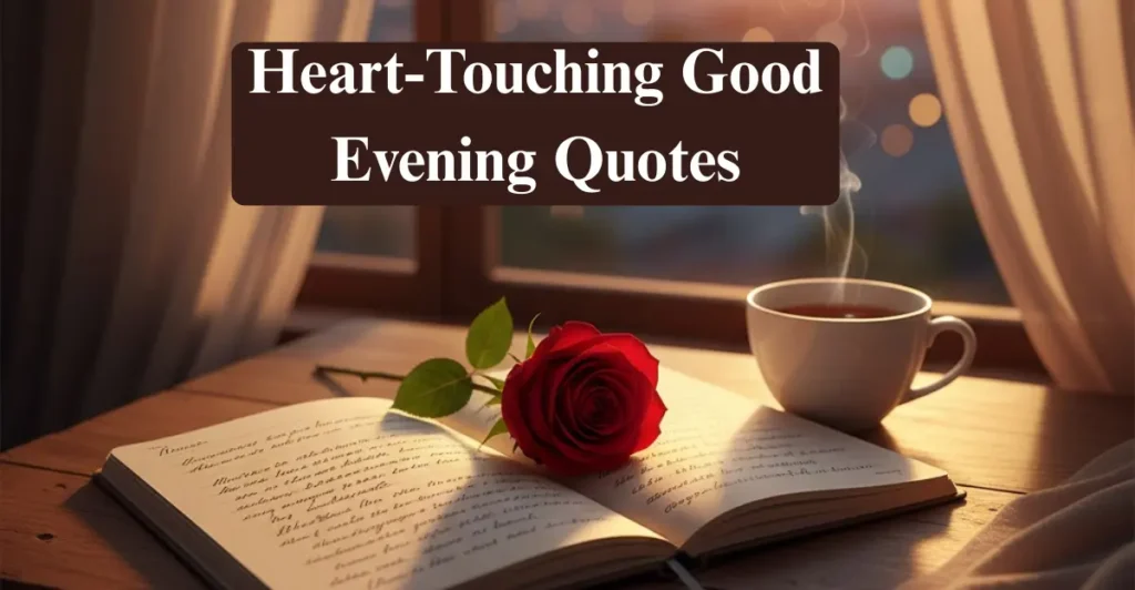 Heart-Touching Good Evening Quotes