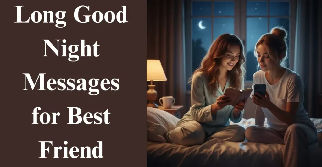 Long Good Night Messages for Best Friend