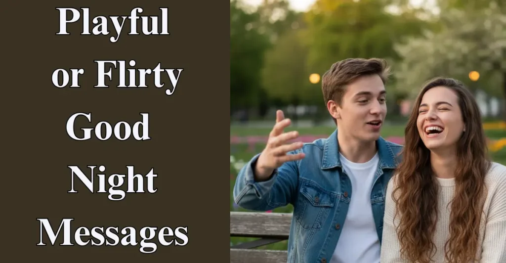 Playful or Flirty Good Night Messages
