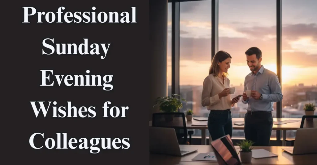 Professional Sunday Evening Wishes for Colleagues