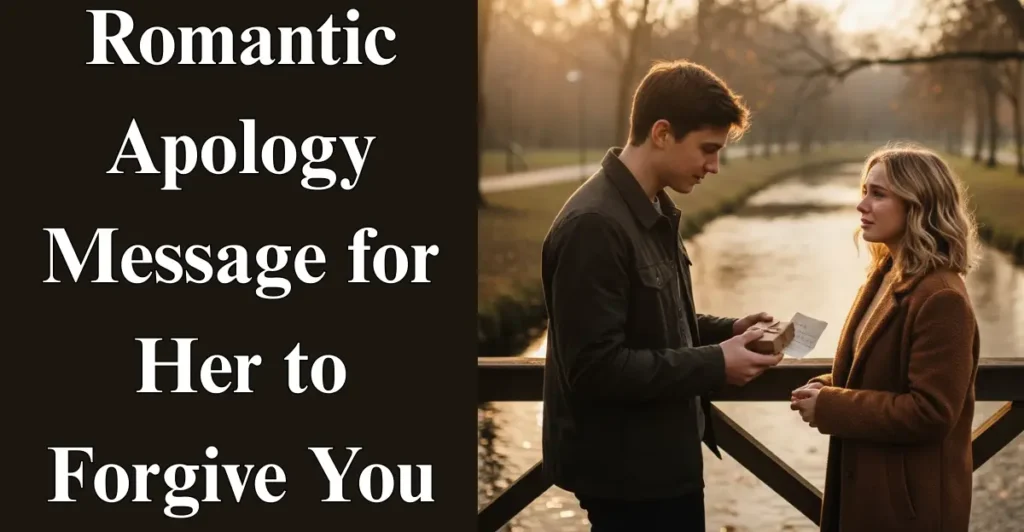 Romantic Apology Message for Her to Forgive You