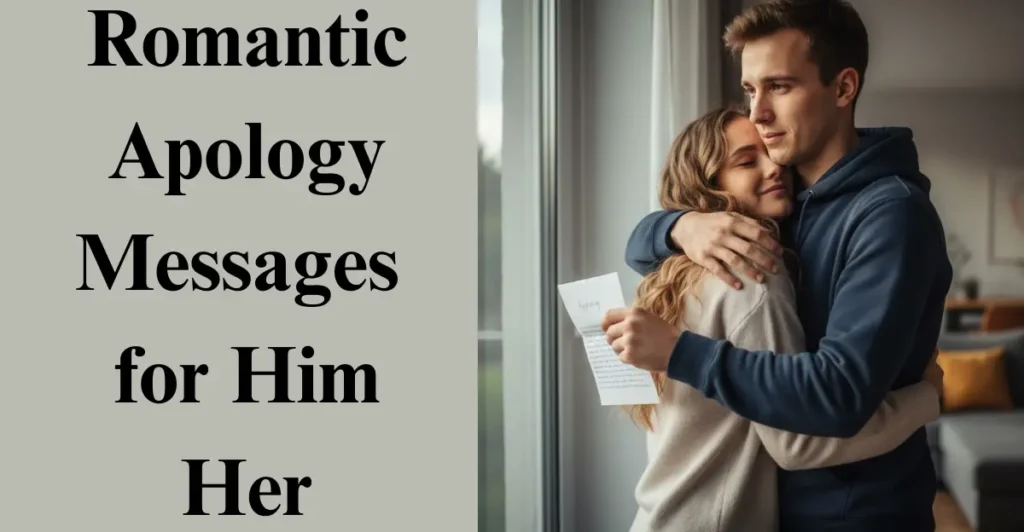 Romantic Apology Messages for Him/Her