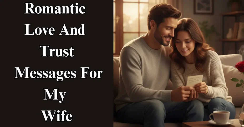 Romantic Love And Trust Messages For My Wife