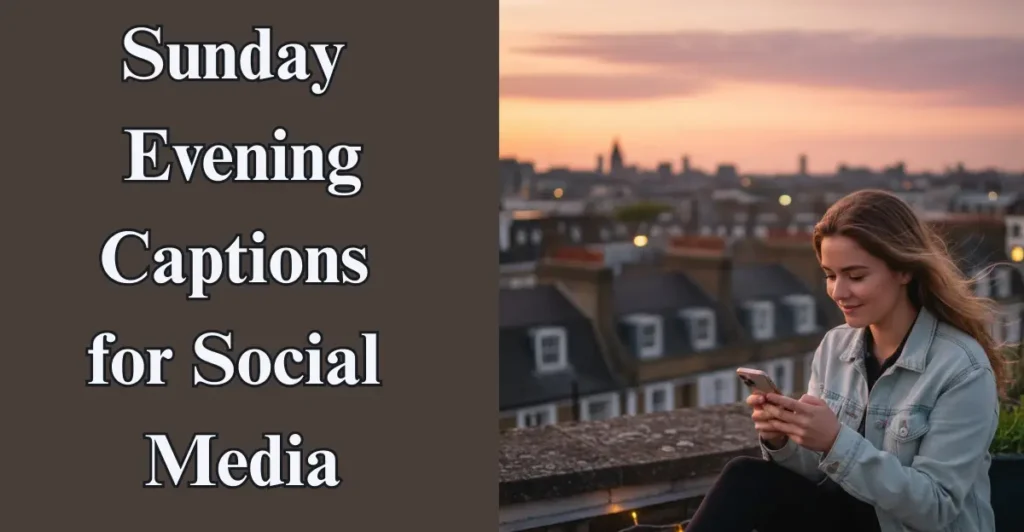Sunday Evening Captions for Social Media