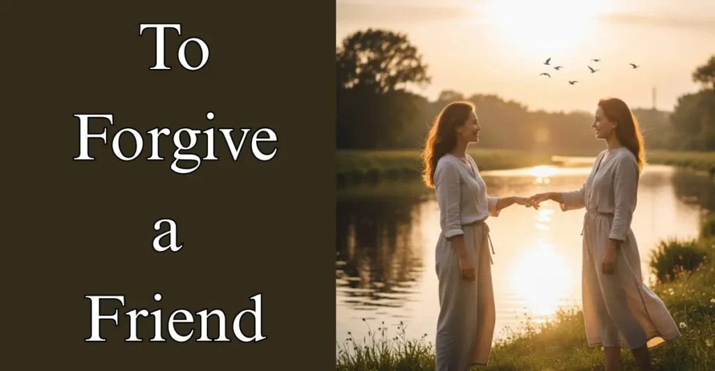 To Forgive a Friend