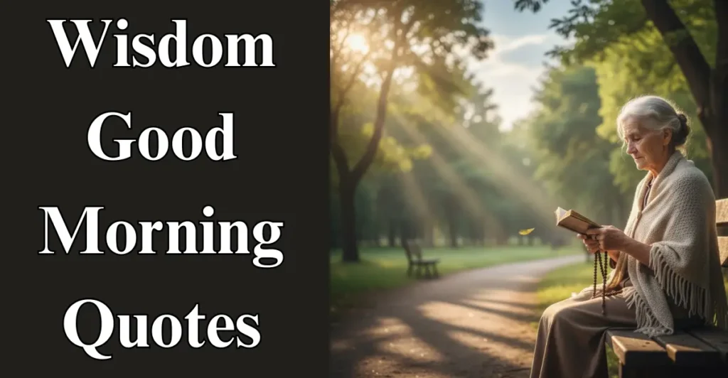 Wisdom Good Morning Quotes