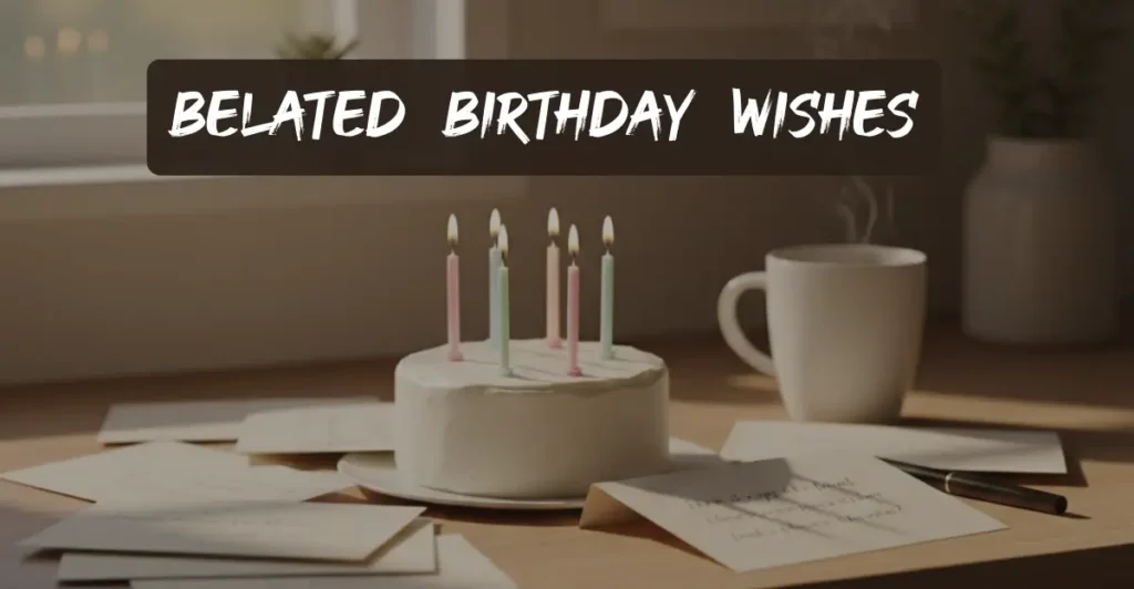 250+ Belated Birthday Wishes That Melt Hearts