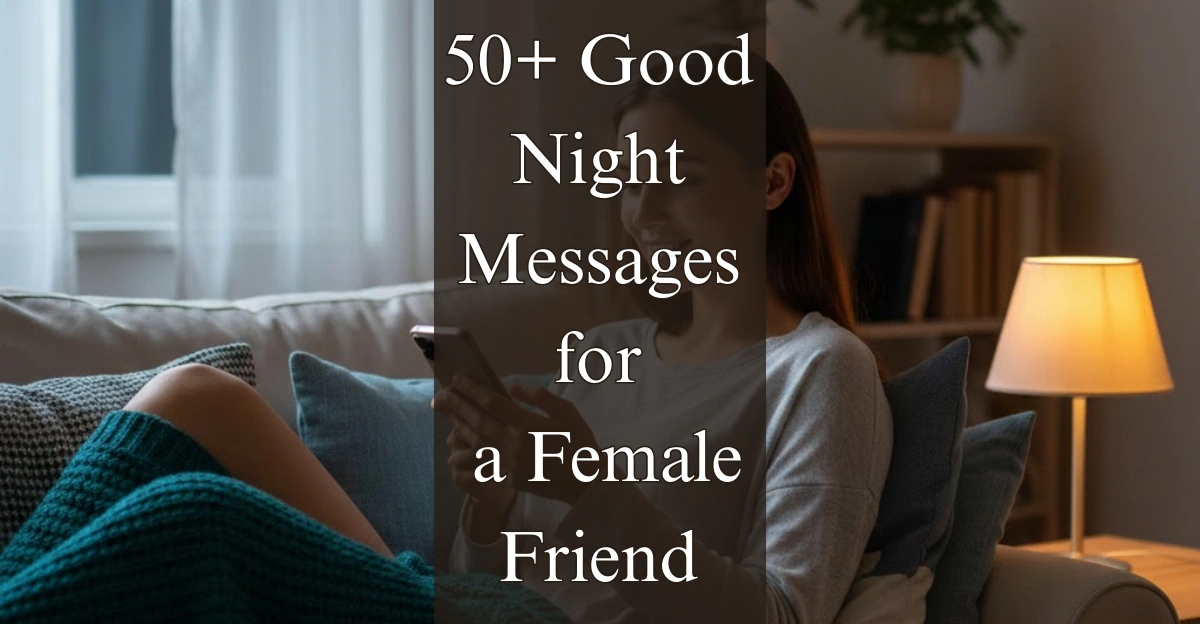 50+ Good Night Messages for a Female Friend