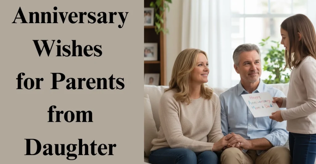 Anniversary Wishes for Parents from Daughter