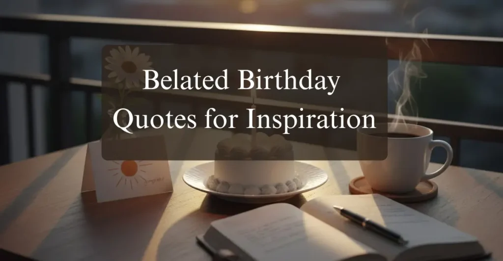 Belated Birthday Quotes for Inspiration