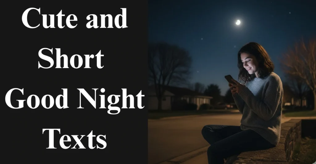 Cute and Short Good Night Texts