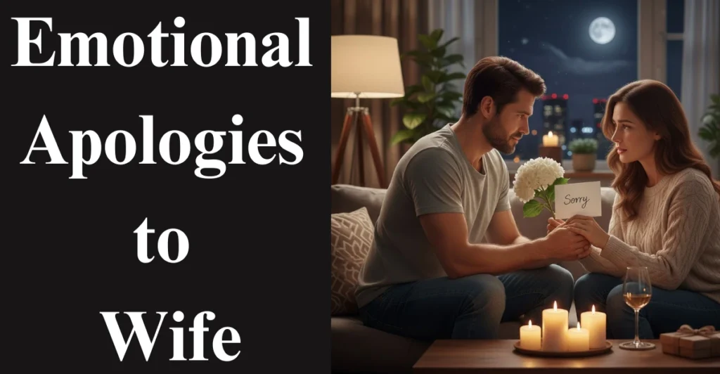 Emotional Apologies to Wife